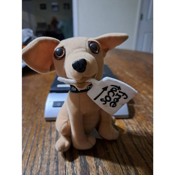 Vintage Taco Bell Applause Toys Plush Toy Chihuahua Here Lizard Lizard Free Taco - Picture 1 of 5